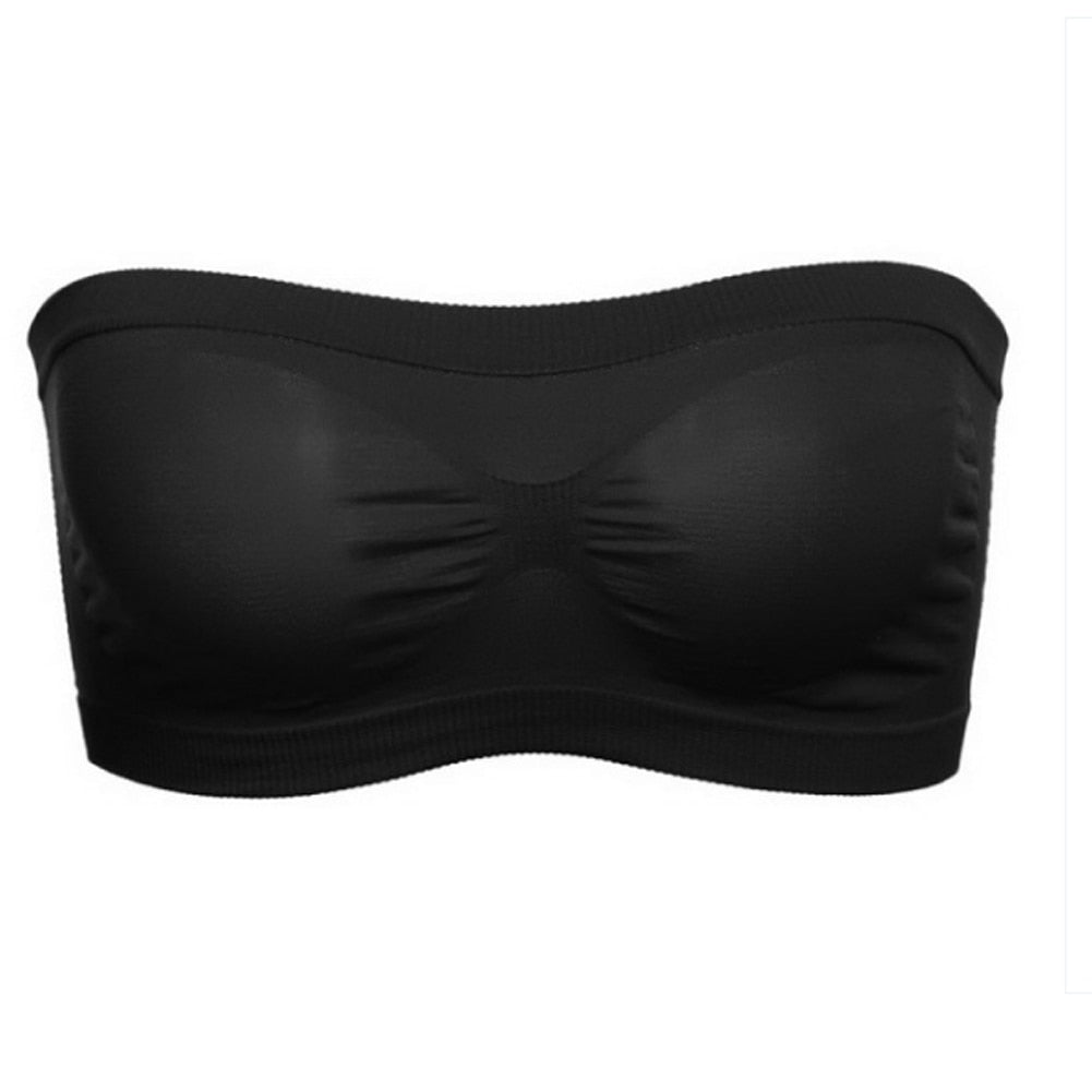 Spring Summer Women Bra Seamless Tube Top Bra Strapless Bandeau Push up Bra Women&#39;s Underwear Basic Stretch Underwear Lingerie