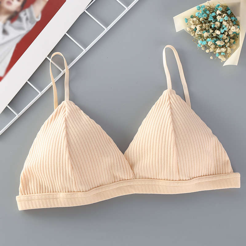 Sexy Women&#39;s Bra Sexy Lingerie Triangle Cup Threaded Cotton Bralettes Comfortable Brassie Female Seamless Underwear